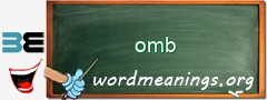 WordMeaning blackboard for omb